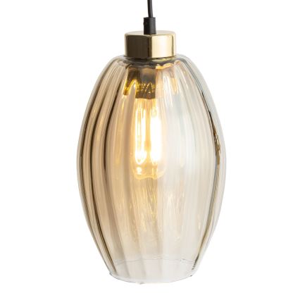 Reservglas till taklampa SEBO E27 Ø 17 cm rökig beige