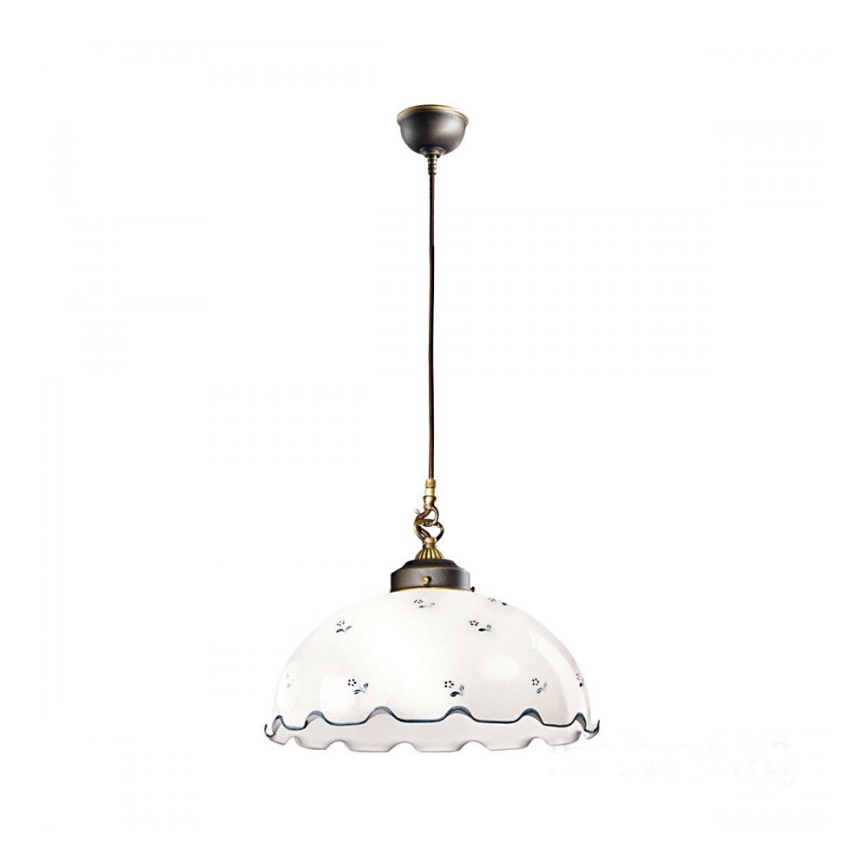 Universellt reservglas NONNA E27 Ø 20 cm vitt/blått