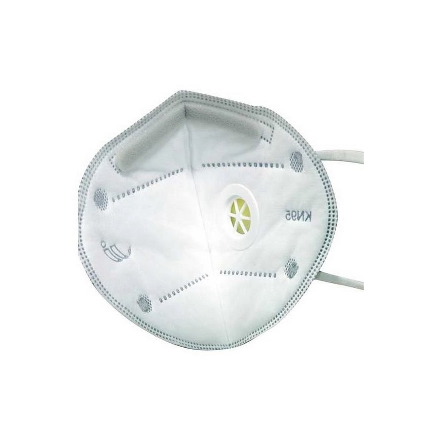 Respirator 5 lager med en utandningsventil KN95 (FFP2), Bilbon fiber