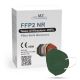 Respirator FFP2 NR CE 0598 mörkgrön 20st