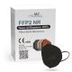 Respirator FFP2 NR CE 0598 Svart 1st