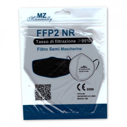 Respirator FFP2 NR CE 0598 Svart 1st