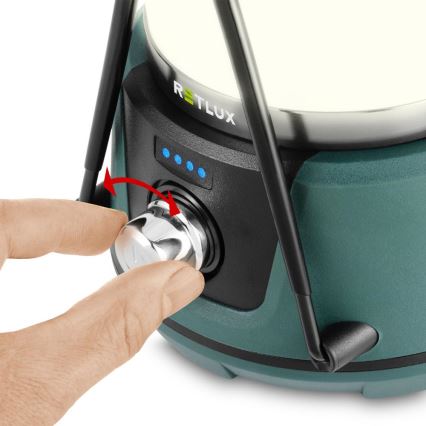 LED Dimbara bärbara lampan med powerbankfunktion LED/3W/4400 mAh IPX2