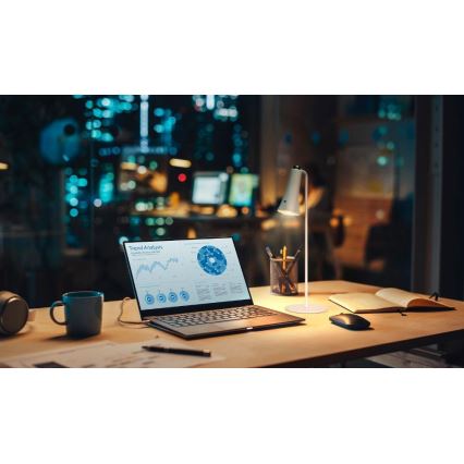 Dimmbar 3-i-1 uppladdningsbar LED-lampa 3W/5V 1200 mAh vit