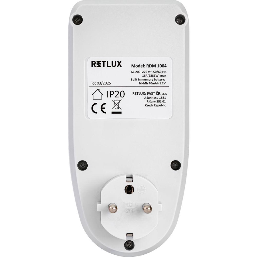 Energimätare för elförbrukning 3680W/230V