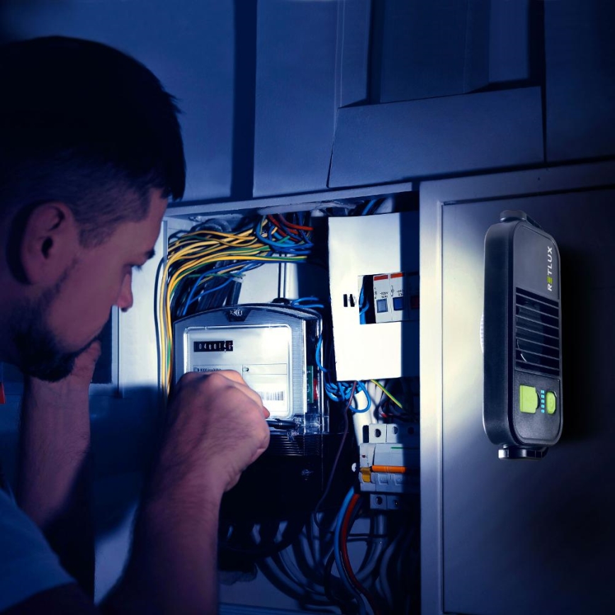 LED-arbetslampa med powerbankfunktion LED/4400 mAh IP44 gul/svart