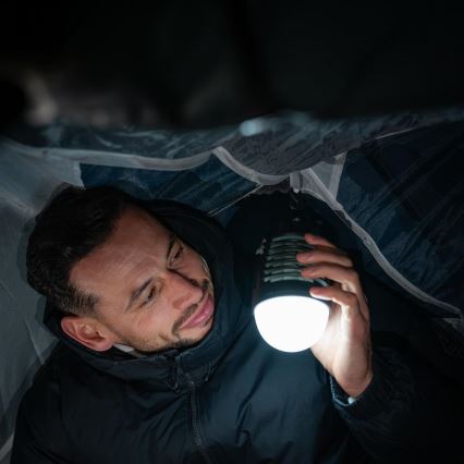 Retlux - LED bärbar uppladdningsbar lampa med insektsfälla LED/5W/1800 mAh IP44 svart