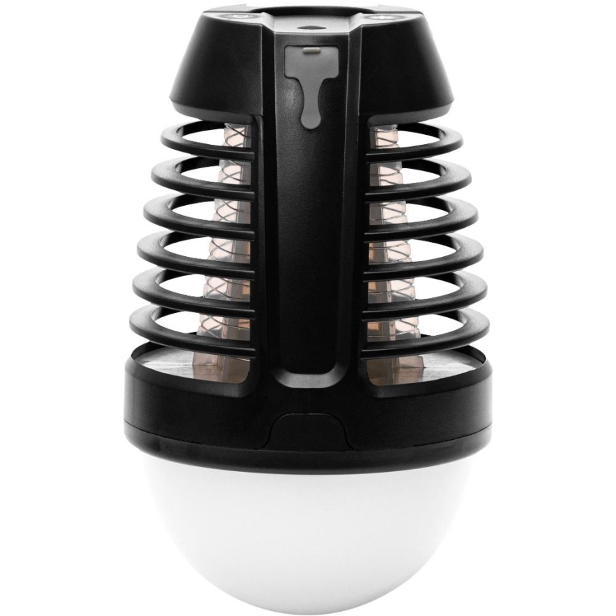Retlux - LED bärbar uppladdningsbar lampa med insektsfälla LED/5W/1800 mAh IP44 svart