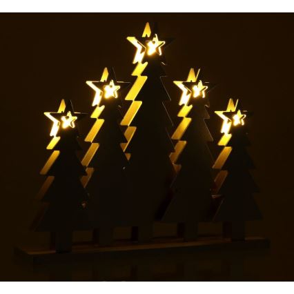 LED Christmas decorations LED/2xAAA trees