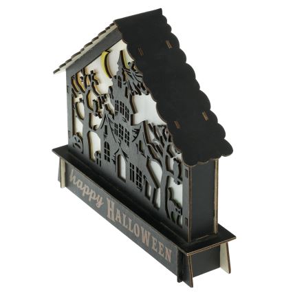 LED Dekoration HALLOWEEN LED/2xAA/flerfärgad spökhus