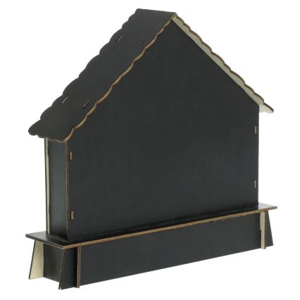 LED Dekoration HALLOWEEN LED/2xAA/flerfärgad spökhus