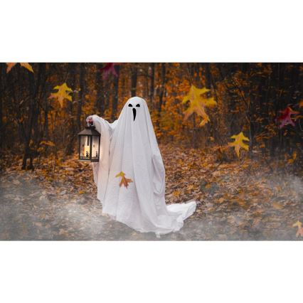 LED Dekoration HALLOWEEN LED/3xAAA/varm vit lykta