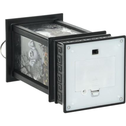 LED Dekoration HALLOWEEN LED/3xAAA/varm vit lykta med pumpor