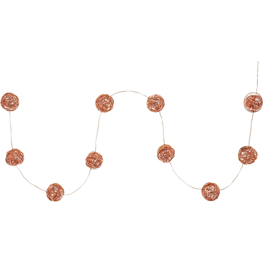 LED-ljusslinga 10xLED/2xAA varmvit