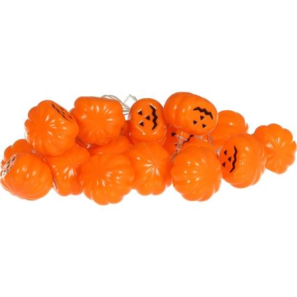 LED dekorativ kedja HALLOWEEN 20xLED/3xAA/varm vit 3,3m pumpor