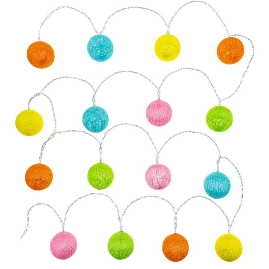 LED Dekorativ slinga 16xLED/2xAA 3,3m varm vit