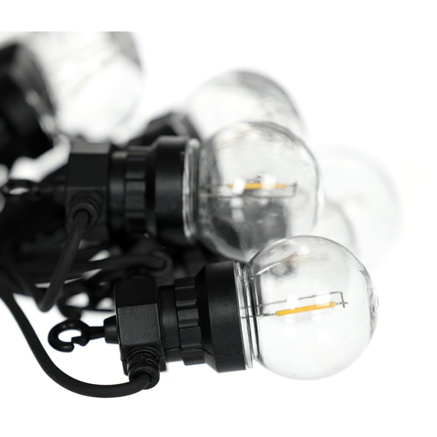 LED dekorativ utomhusslinga KRANS G45 10xE27/230V 8m IP44 varm vit