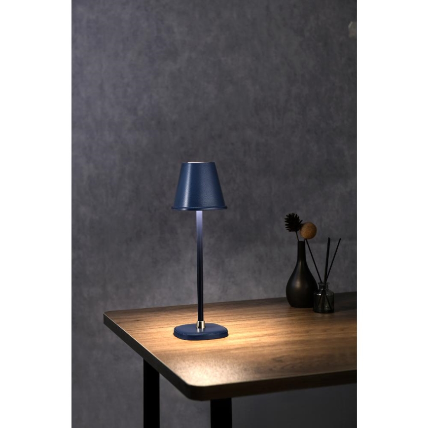 LED Dimbart uppladdningsbart skrivbordslampa LED/3W/1800 mAh mörkblå