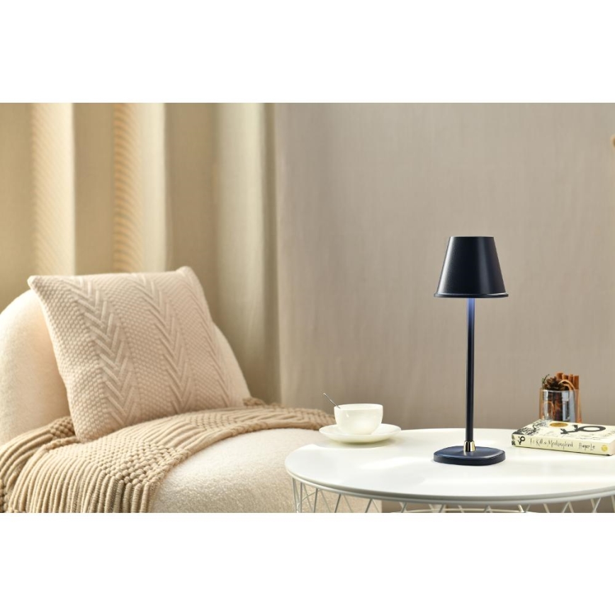 LED Dimbart uppladdningsbart skrivbordslampa LED/3W/1800 mAh mörkblå