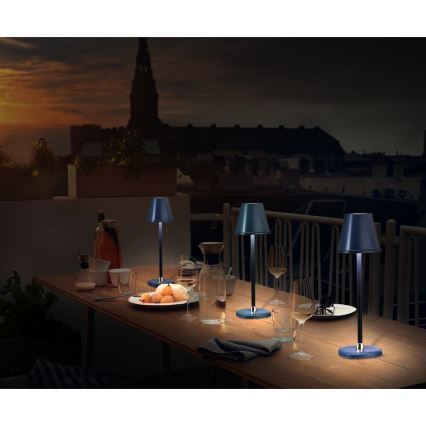 LED Dimbart uppladdningsbart skrivbordslampa LED/3W/1800 mAh mörkblå