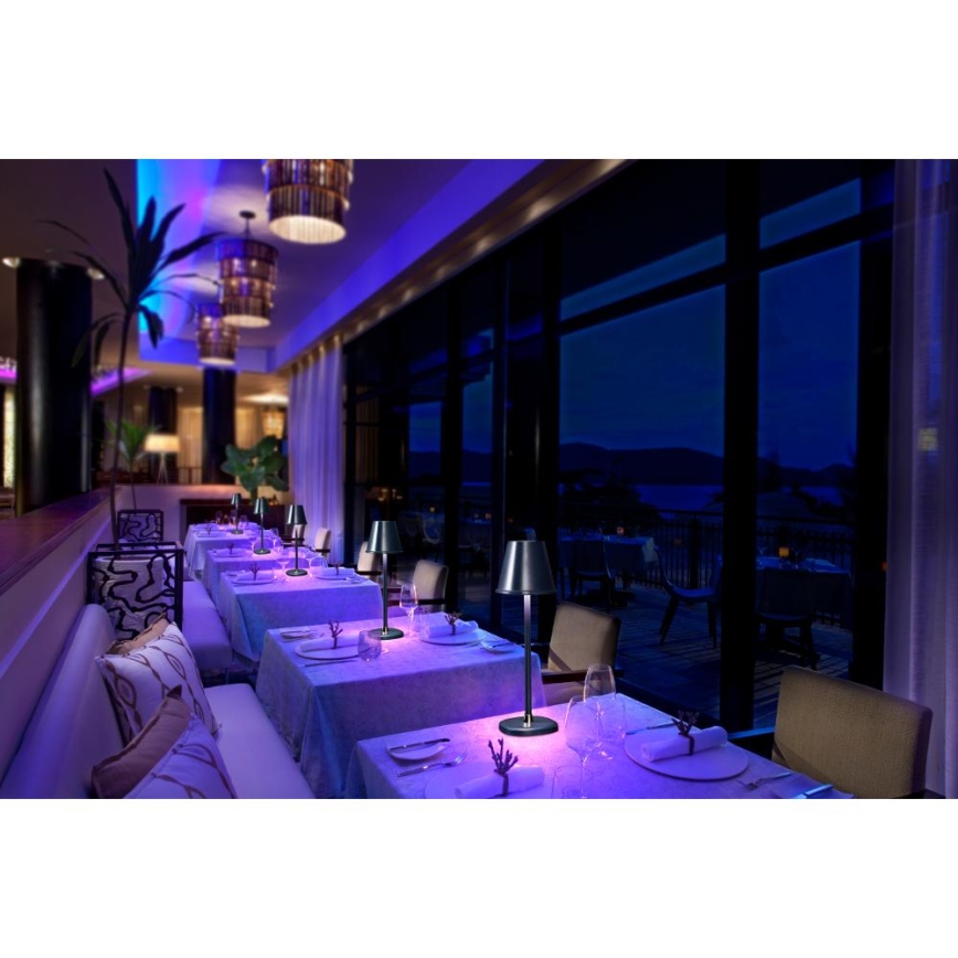 LED Dimbart uppladdningsbart skrivbordslampa LED/3W/1800 mAh mörkblå