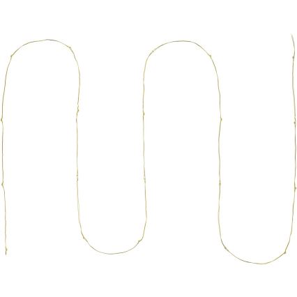 LED Julbelysning 20xLED/2xAA 2,3m varmvit