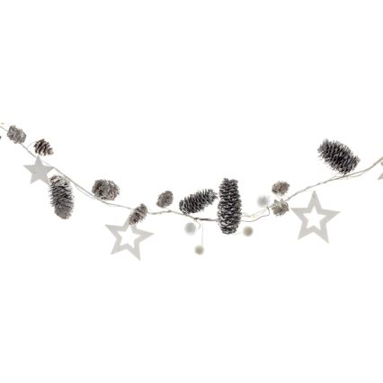 LED Julbelysning 10xLED/3xAA 2,5m varmvit