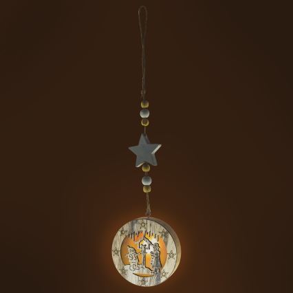 LED juldekoration  1xLED/2xCR2032 varm vit