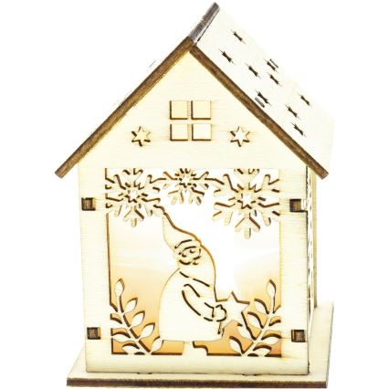 LED juldekoration  1xLED/2xLR44 varm vit