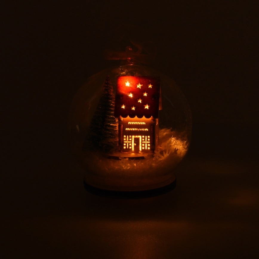 LED juldekoration  1xLED/3xLR44 varm vit 