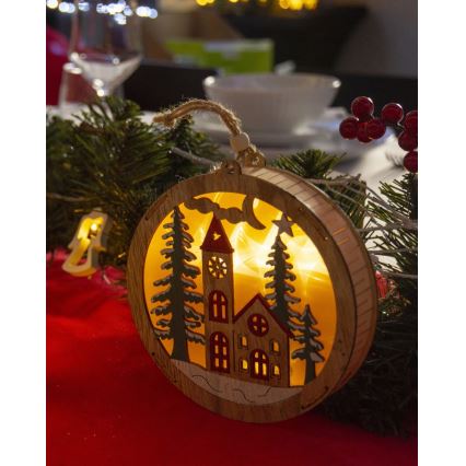 LED juldekoration  5xLED/2xAAA varm vit