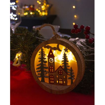 LED juldekoration  5xLED/2xAAA varm vit