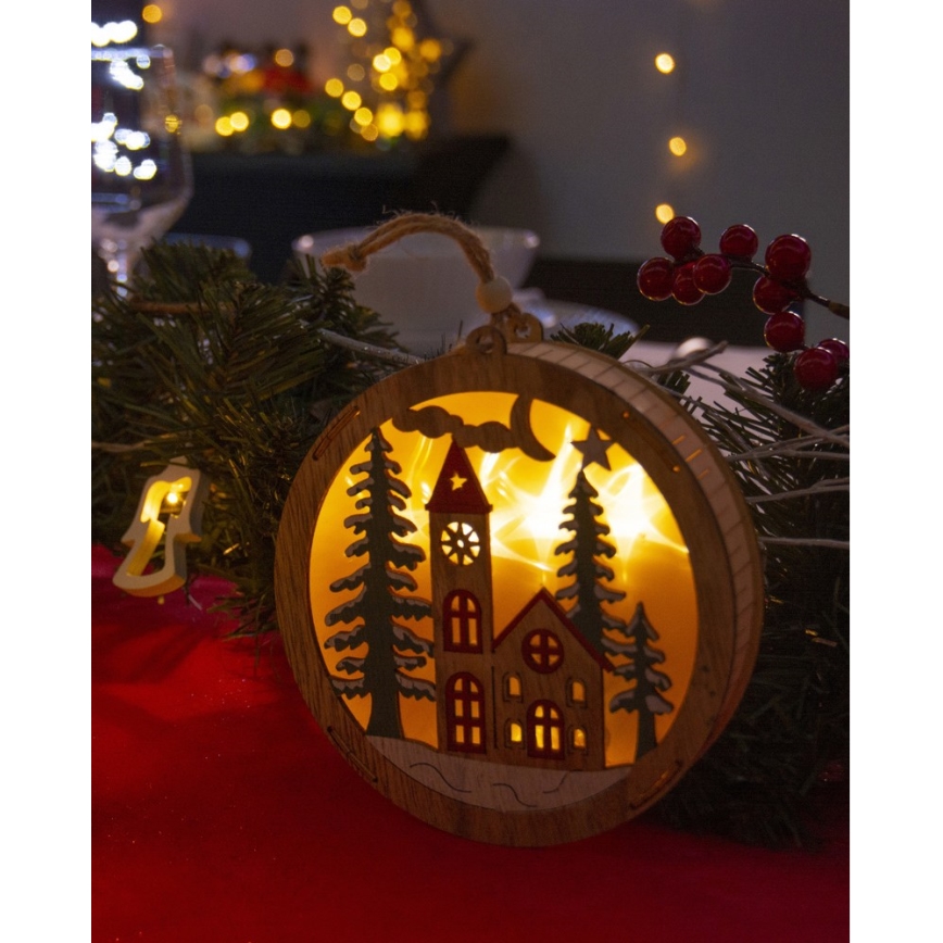 LED juldekoration  5xLED/2xAAA varm vit