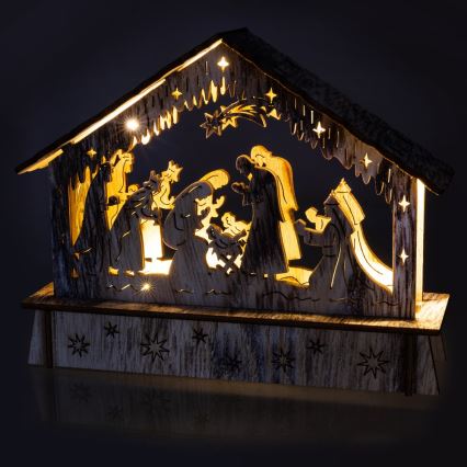 LED juldekoration  6xLED/2xAA varm vit