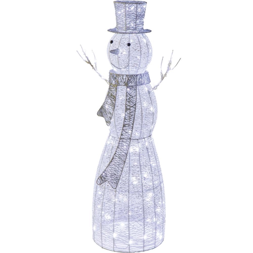 LED juldekoration för utomhusbruk LED/3,6W/230V/kall vit 124 cm IP44 snögubbe