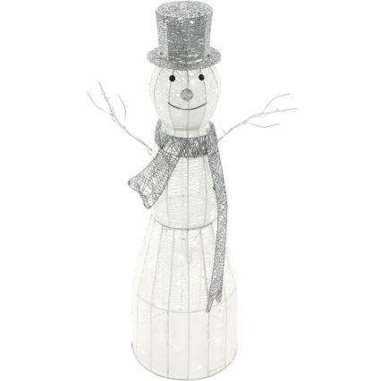 LED juldekoration för utomhusbruk LED/3,6W/230V/kall vit 124 cm IP44 snögubbe