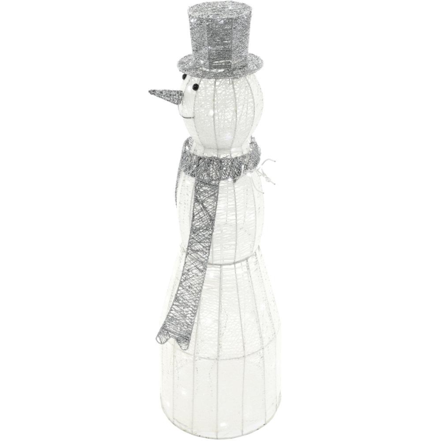 LED juldekoration för utomhusbruk LED/3,6W/230V/kall vit 124 cm IP44 snögubbe