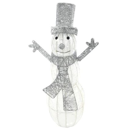 LED juldekoration för utomhusbruk LED/3,6W/230V/kall vit 75 cm IP44 snögubbe