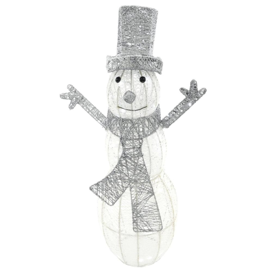 LED juldekoration för utomhusbruk LED/3,6W/230V/kall vit 75 cm IP44 snögubbe