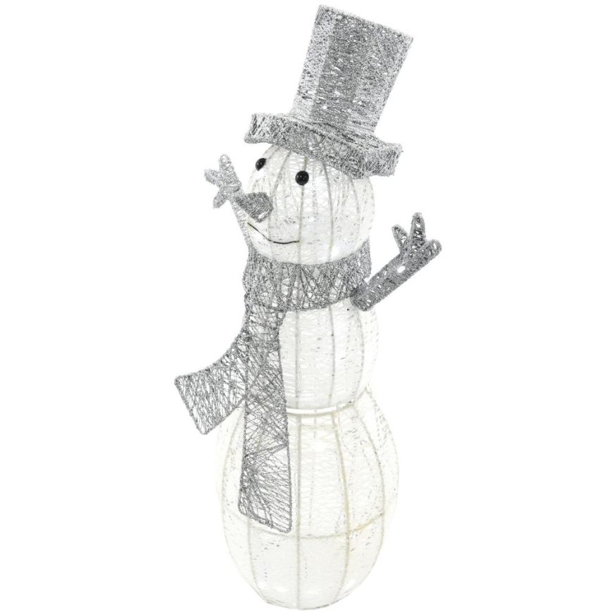 LED juldekoration för utomhusbruk LED/3,6W/230V/kall vit 75 cm IP44 snögubbe