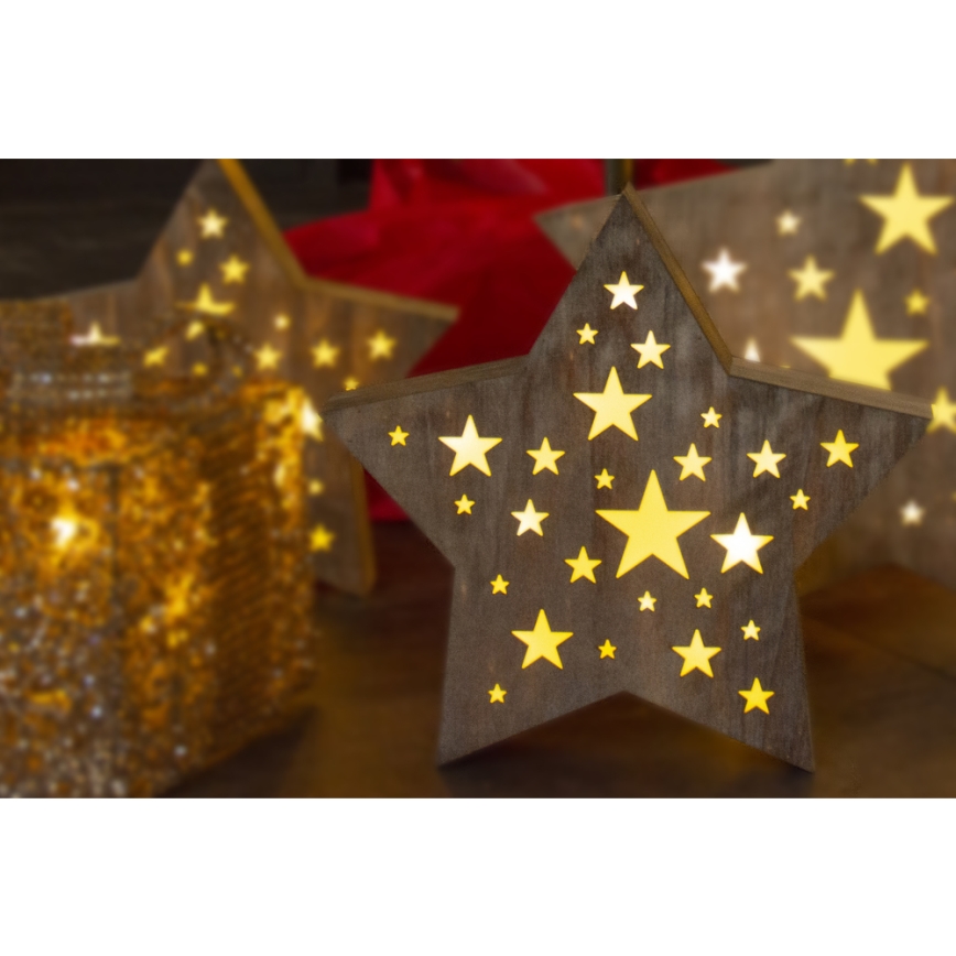 LED juldekoration LED/2xAAA stjärna