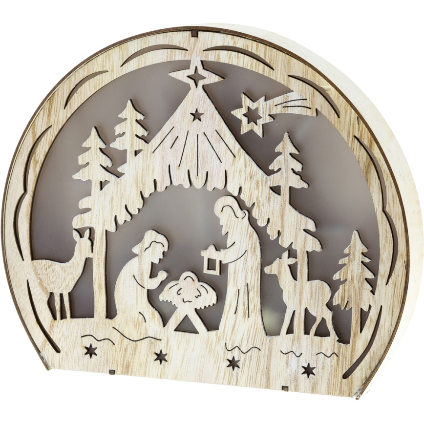 LED juldekoration LED/2xAAA varm vit