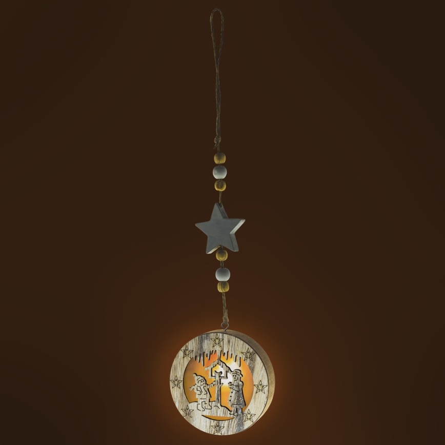 LED-juldekoration LED/2xCR2032 varmvit