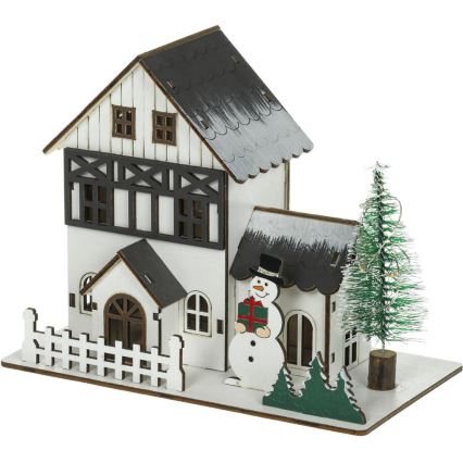 LED juldekoration LED/2xLR44/varm vit hus