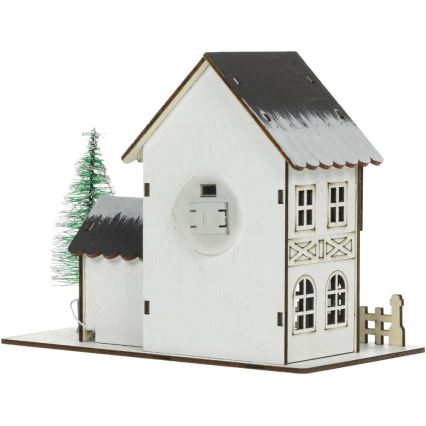 LED juldekoration LED/2xLR44/varm vit hus