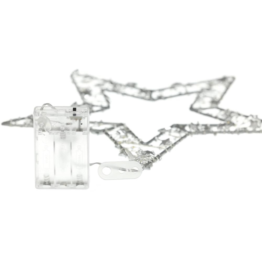 LED juldekoration LED/3xAA/varm vit stjärna