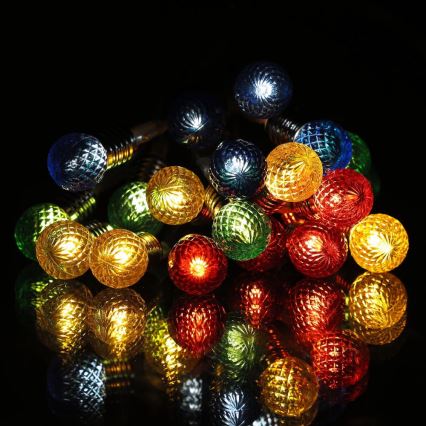 LED julkedja 20xLED/2xAA/varm vit 1,8m glödlampor