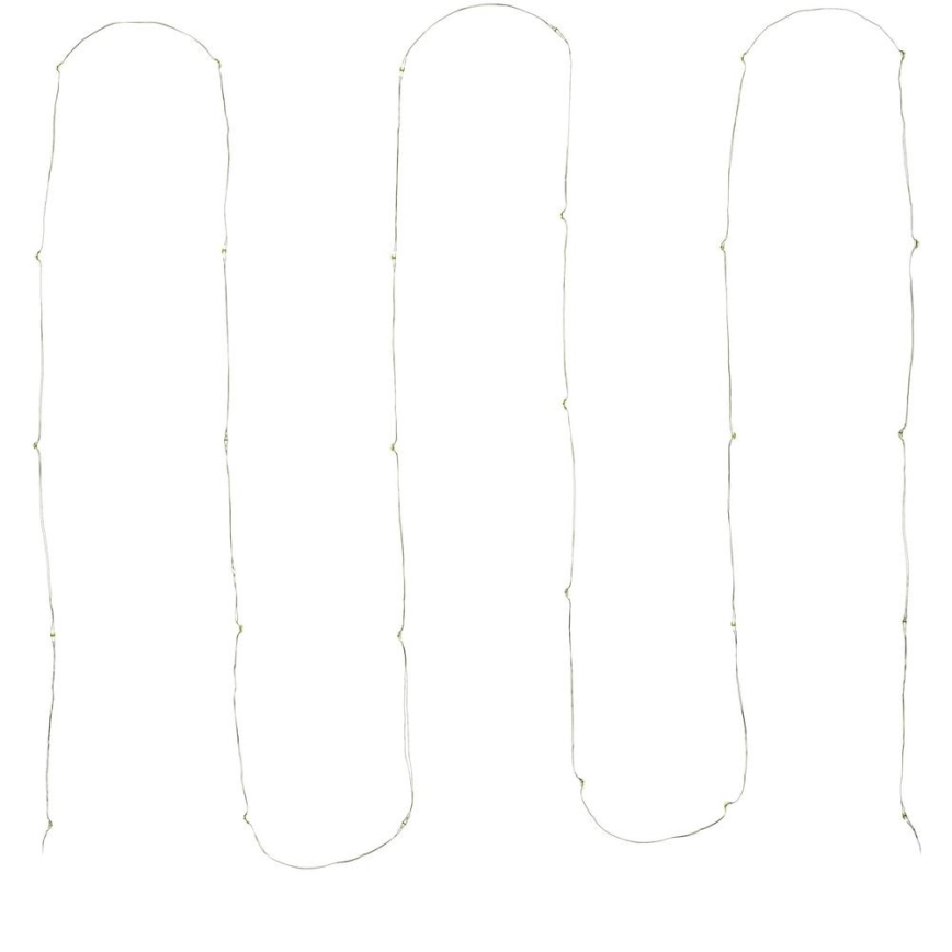 LED julkedja 30xLED/3xAA 3,3m kall vit