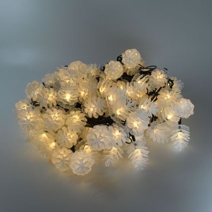LED-julslinga för utomhusbruk 80xLED/25m IP44 varmvit