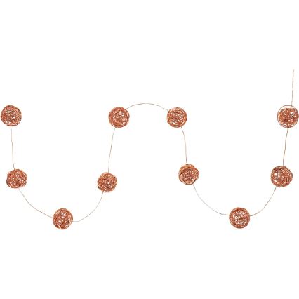 LED ljusslinga 10xLED/2xAA varmvit